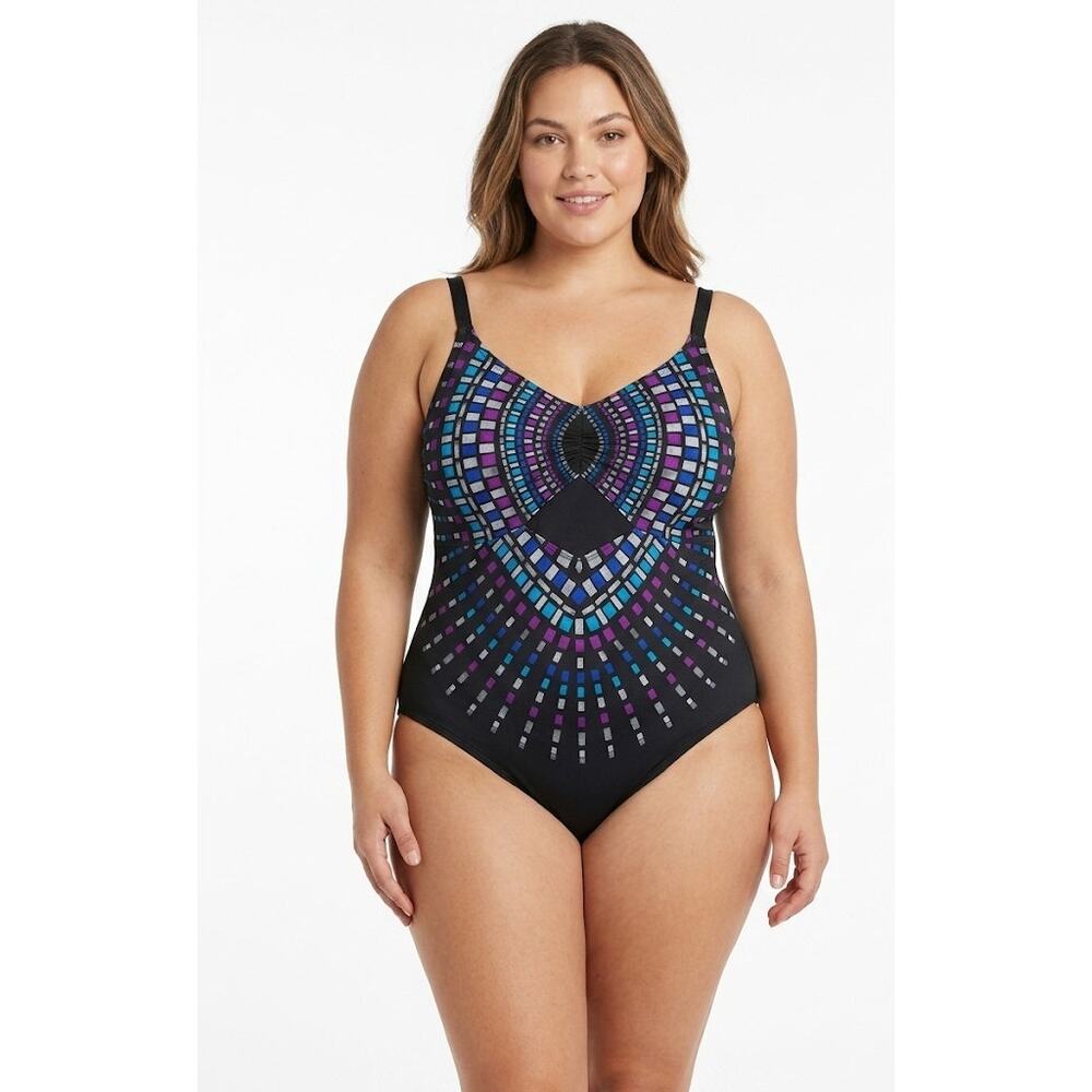 Women Plus Size Swimsuit 30W Nylon Spandex
